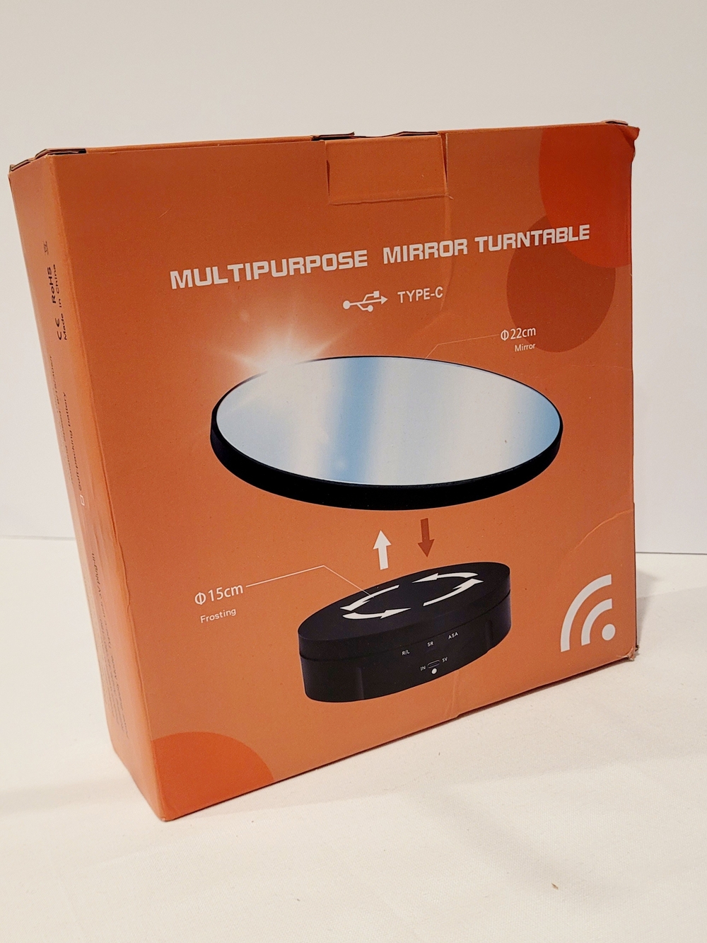 Multipurpose Mirror Turntable - Portable Rotating Display - Picture 2 of 3